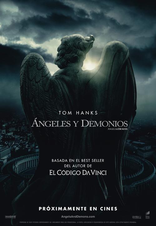 图片标题:天使与魔鬼预告海报(西班牙) 